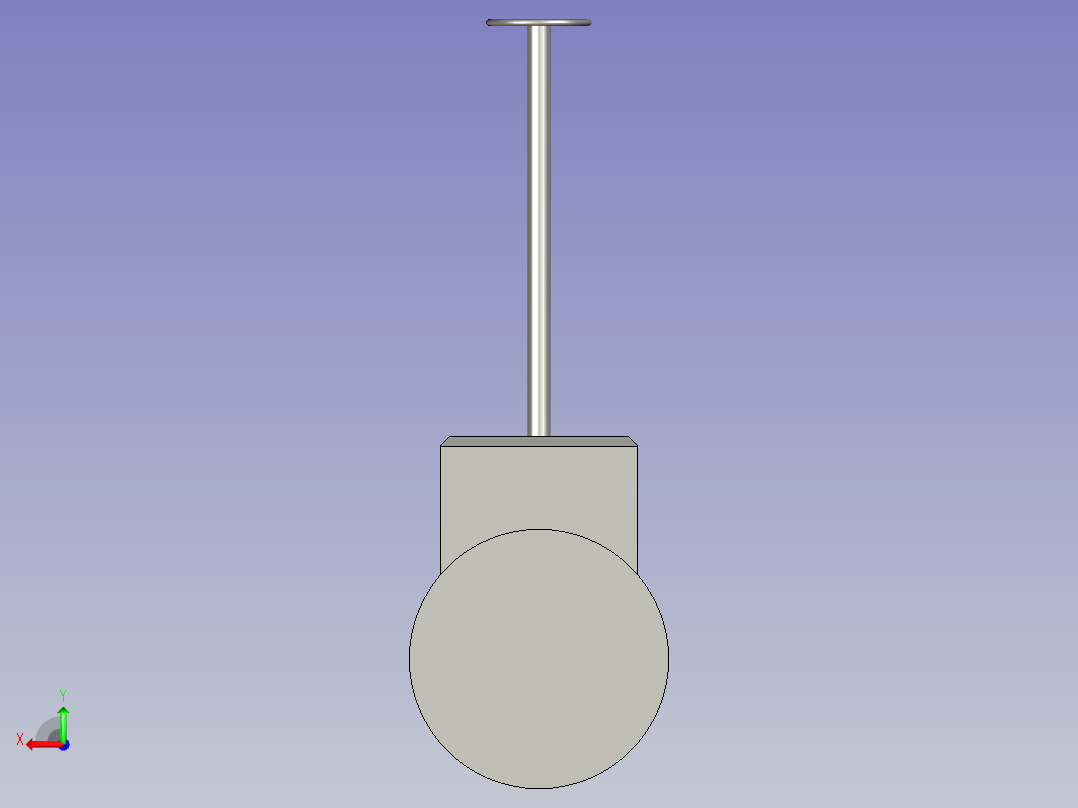 ASG-0024DN250闸阀BCD-as后视图