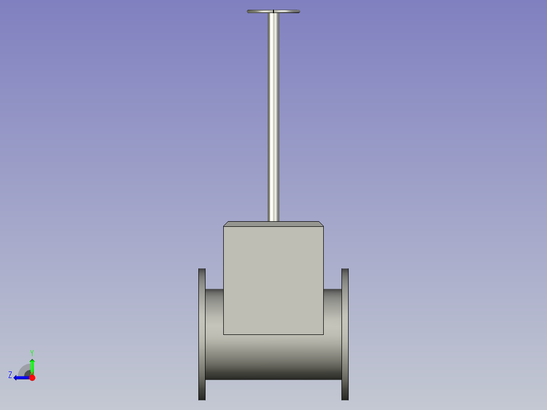 ASG-0024DN250闸阀BCD-as右视图
