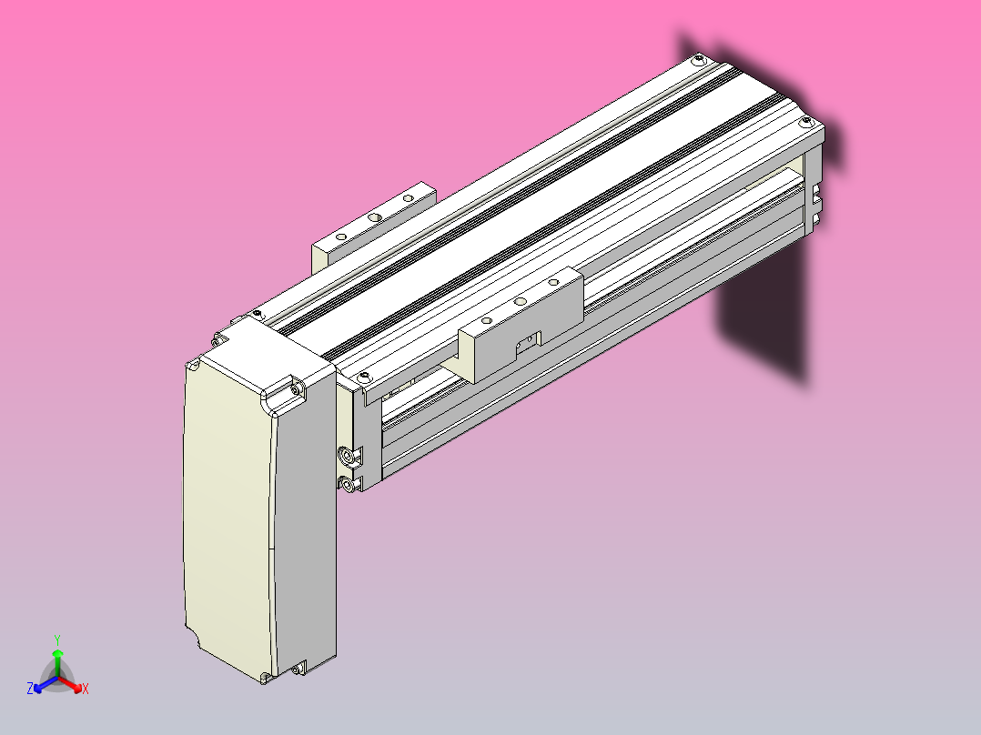 线性模块铝制底座TPA-KNR-86E-1610C-L150A1-MP-P10-N3主视图