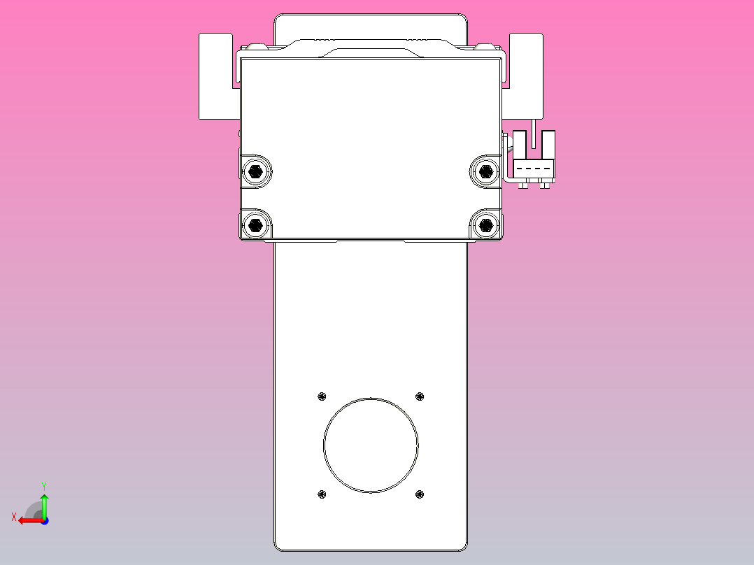 线性模块铝制底座TPA-KNR-86E-1610C-L150A1-MP-P10-N3后视图