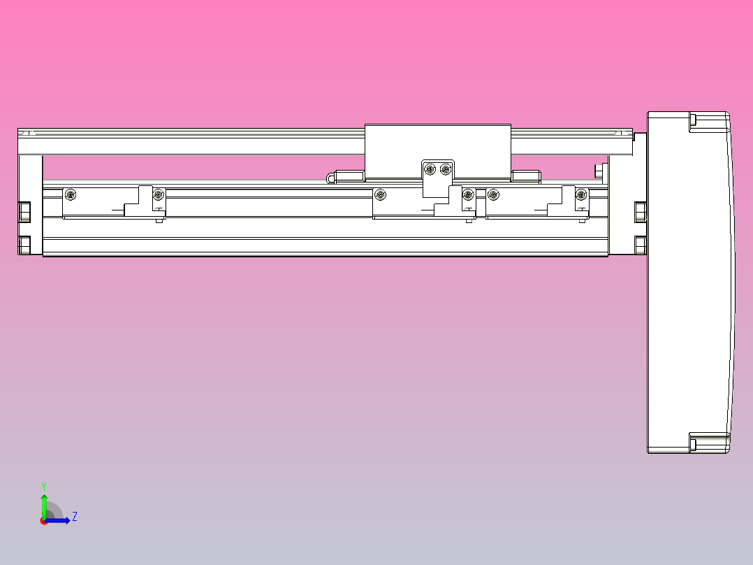线性模块铝制底座TPA-KNR-86E-1610C-L150A1-MP-P10-N3左视图