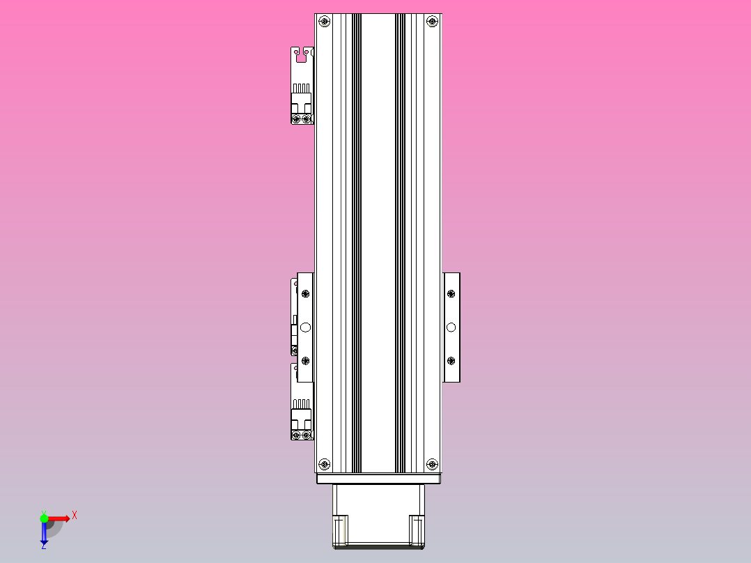 线性模块铝制底座TPA-KNR-86E-1610C-L150A1-MP-P10-N3俯视图