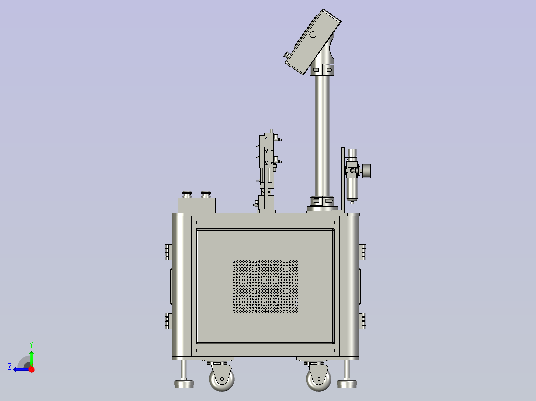 塑料件冲压组装台右视图