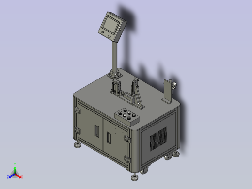 塑料件冲压组装台正等轴测缩略图
