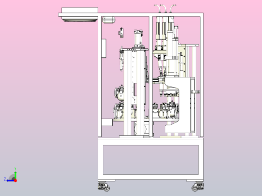 一款自动锁螺丝组装设备模型右视缩略图