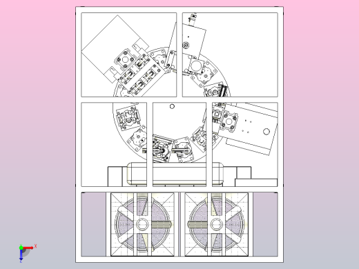 一款自动锁螺丝组装设备模型俯视缩略图