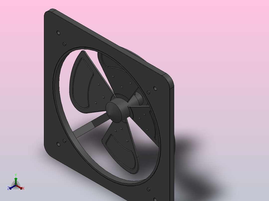 FAD(S)节能方型换气扇[FAD50-4]主视图