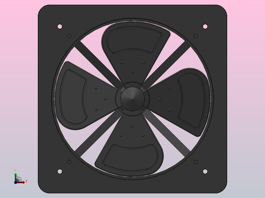 FAD(S)节能方型换气扇[FAD50-4]前视图