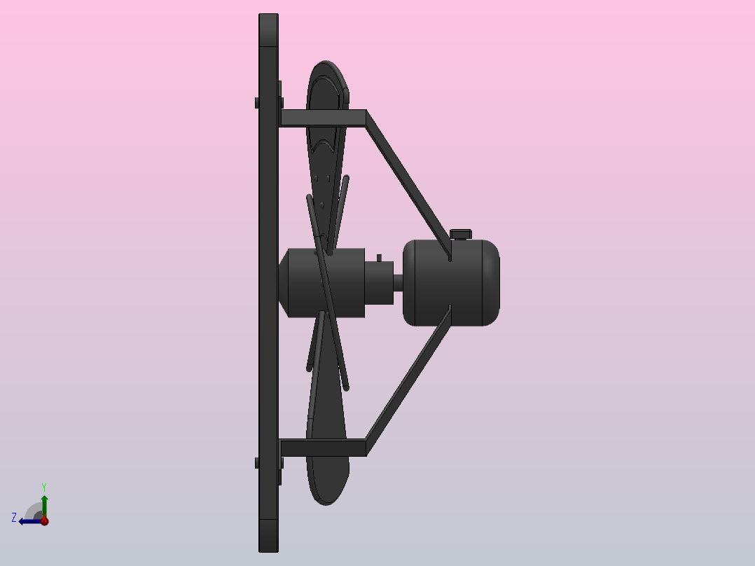 FAD(S)节能方型换气扇[FAD50-4]右视图