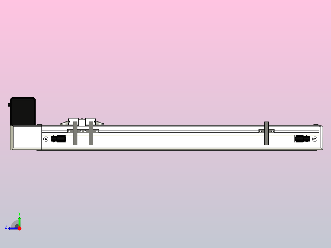 ECB5-300-BW-A42M直线模组右视图