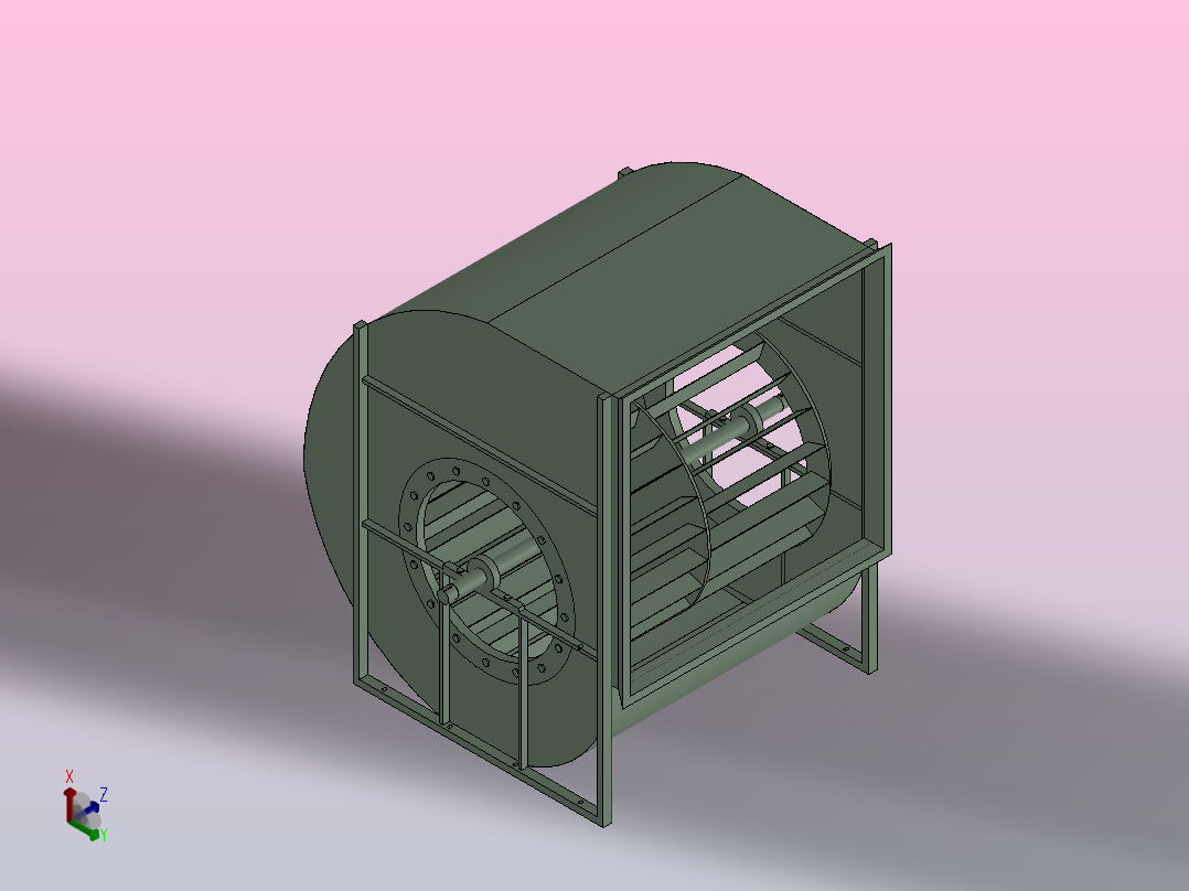 DKF(H)16.0-180°离心通风机[DKF(H)16.0-0°]主视图