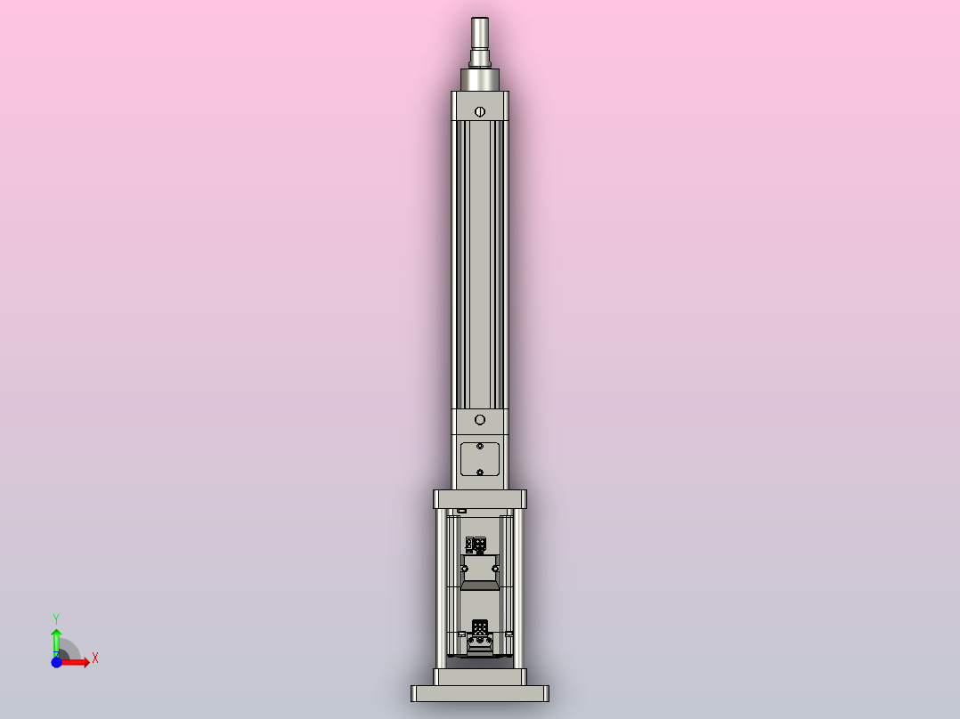 轻载电动缸TPA-ESR40-1210C-L150-M-FB-W-P40-C3前视图