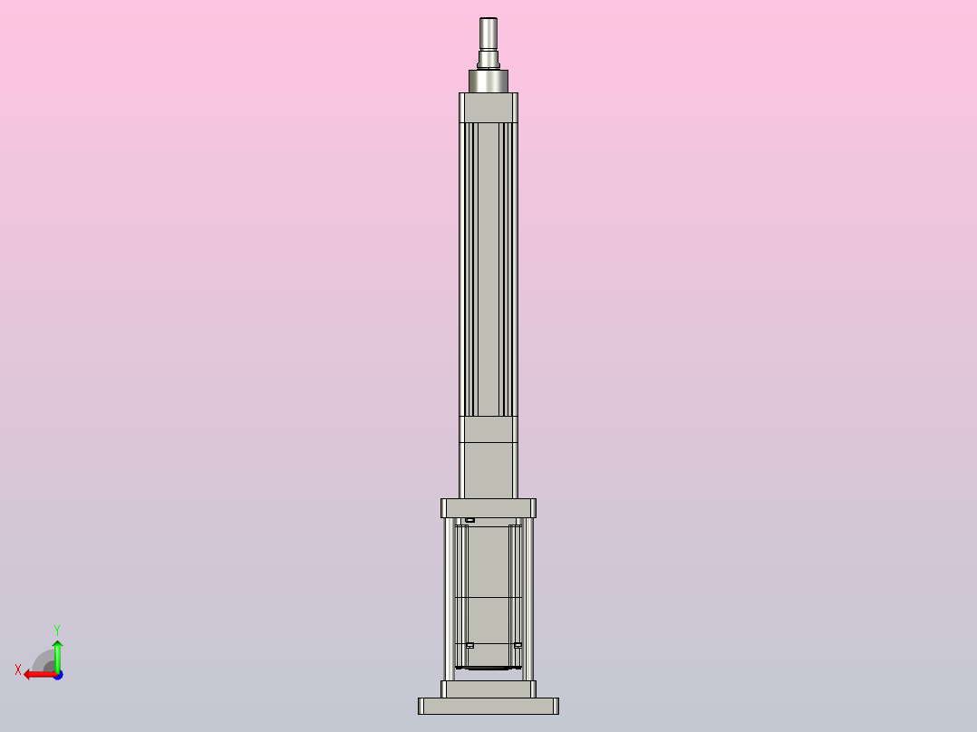 轻载电动缸TPA-ESR40-1210C-L150-M-FB-W-P40-C3后视图