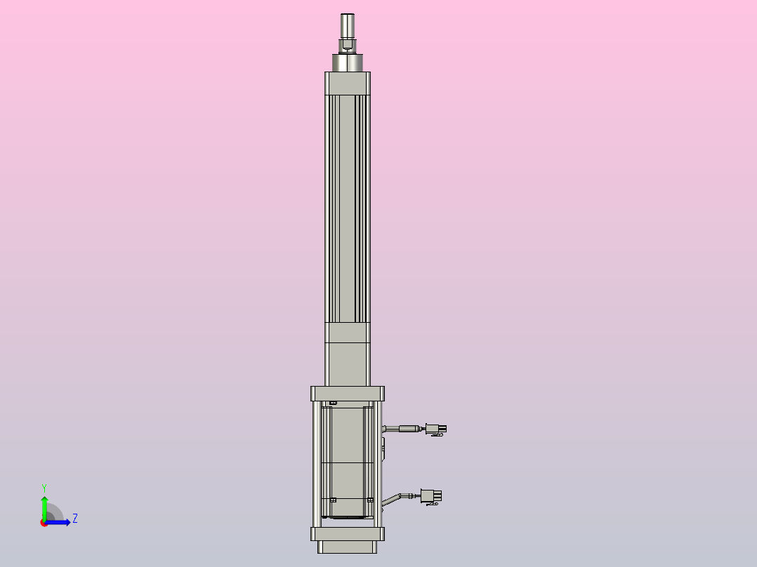 轻载电动缸TPA-ESR40-1210C-L150-M-FB-W-P40-C3左视图