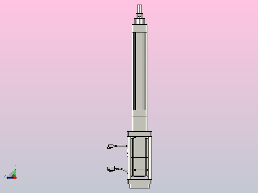 轻载电动缸TPA-ESR40-1210C-L150-M-FB-W-P40-C3右视图