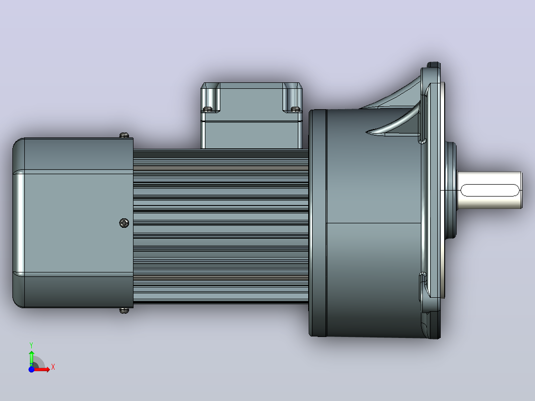 变频减速电机f750v02-R前视图