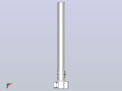 皮带直线轴半封闭可选导轨TPA-HNB-65S-90-L550-RP-C-P20-N3俯视缩略图