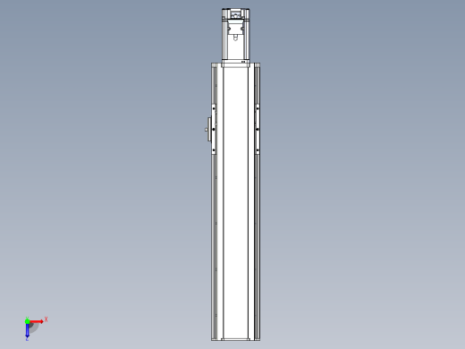 日规模组半封闭丝杆TPA-HNR-105D-1610C-L350-M-Y-P40-N3俯视缩略图