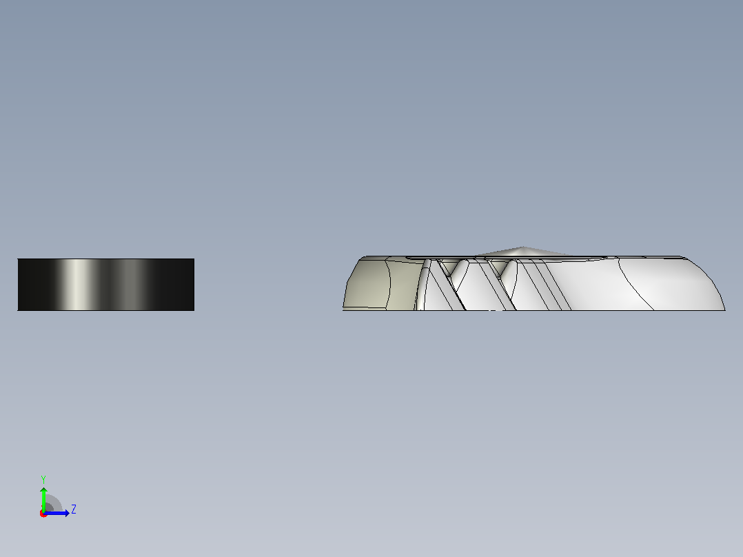 克莱斯勒标志3D左视图