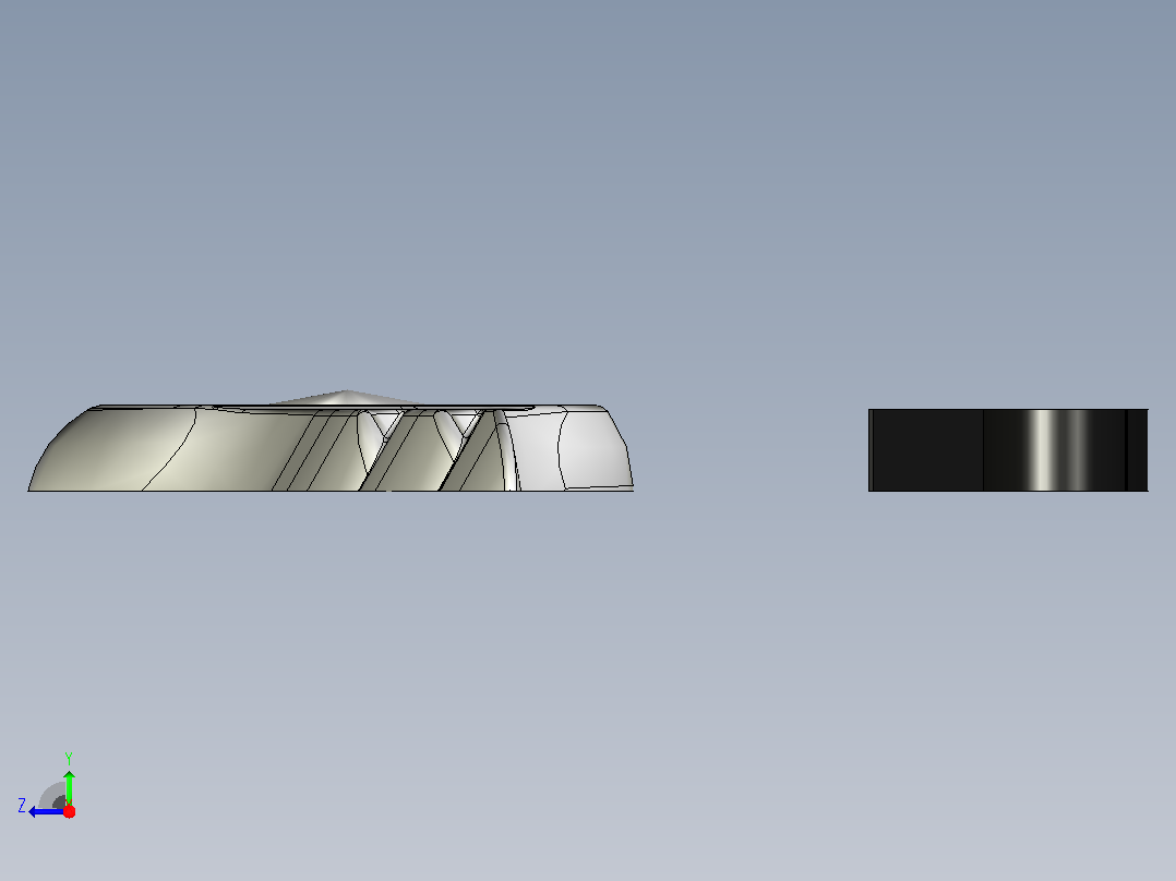 克莱斯勒标志3D右视图