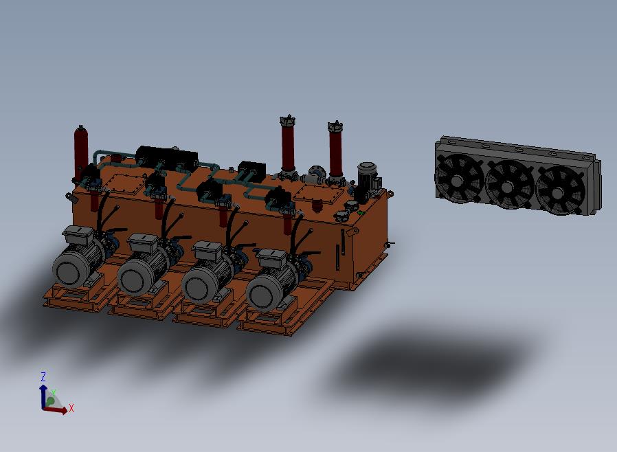B12-废料压力液压装置设计模型