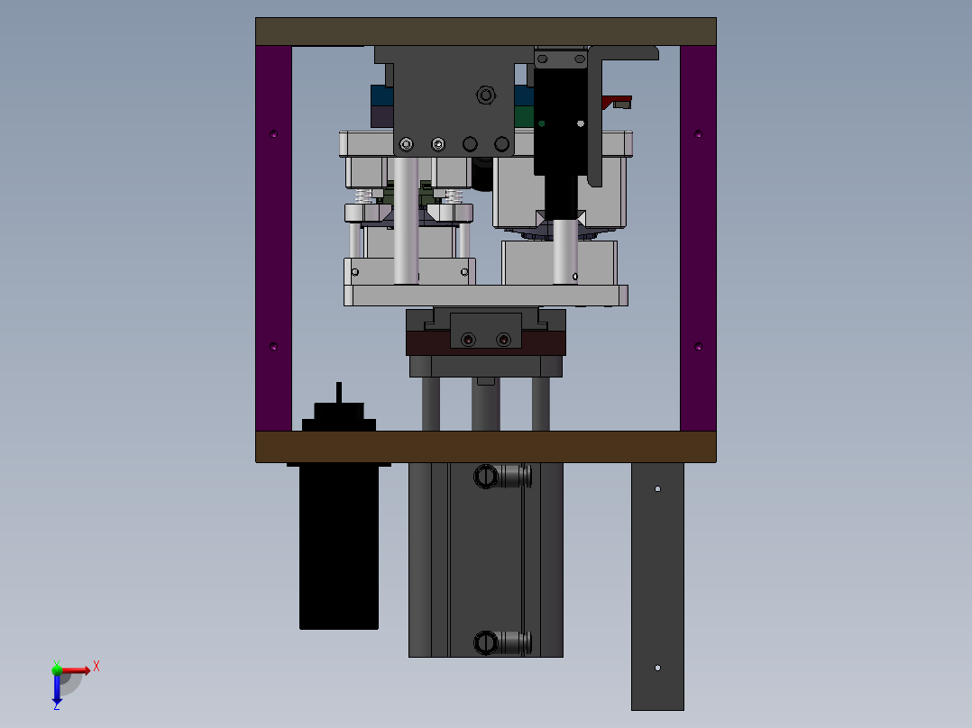 汽车按钮开关压装俯视图