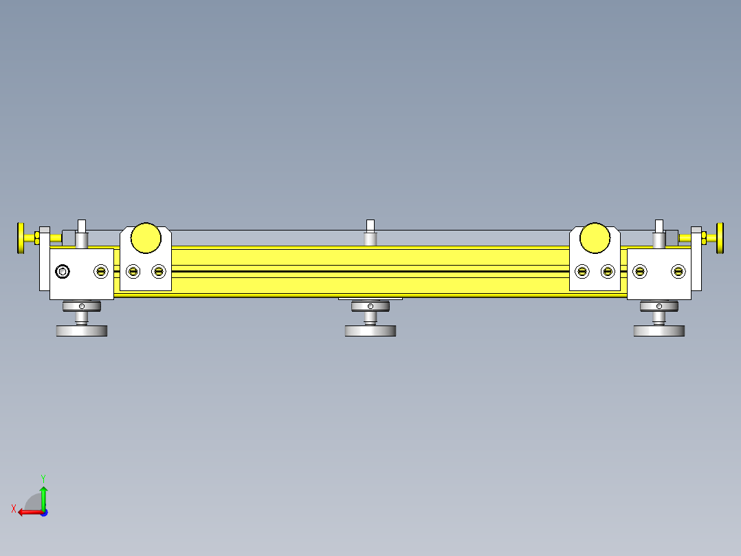 冷却组件的XYZΘ调整后视图
