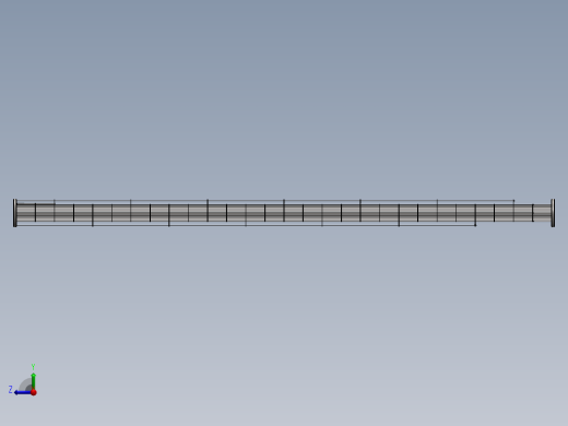 全热交换器顶部单元3D模型右视缩略图