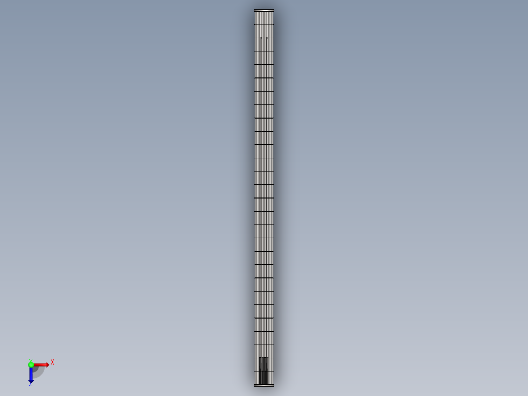 全热交换器顶部单元3D模型俯视图