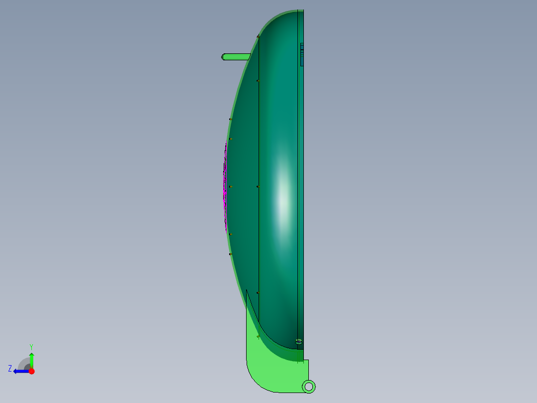 锅炉炉门右视图