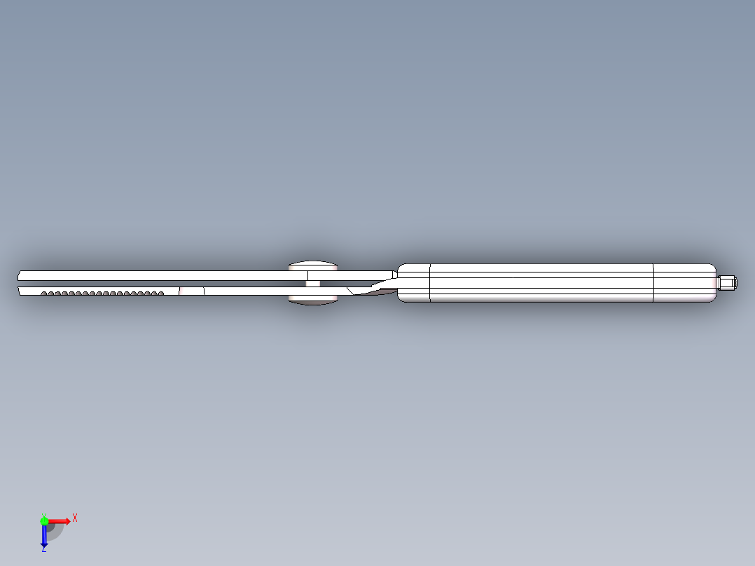 鸡骨剪刀俯视图