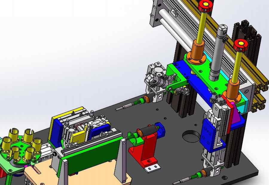 电机转子检测移栽设备3D模型图纸 STEP格式