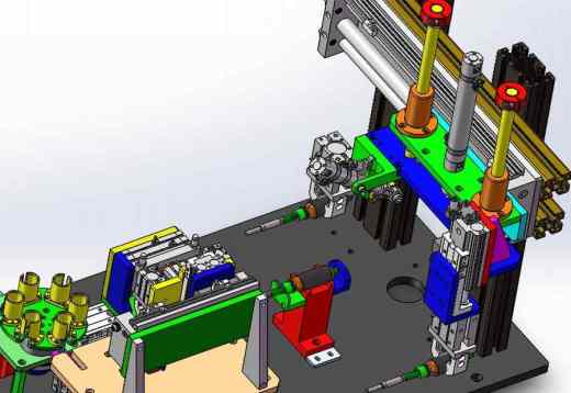 电机转子检测移栽设备3D模型图纸 STEP格式缩略图