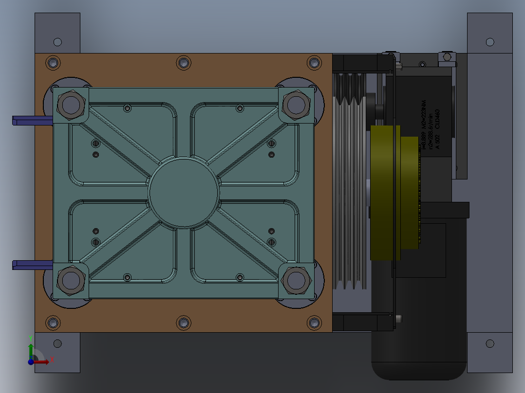 D420精密冲切机前视图