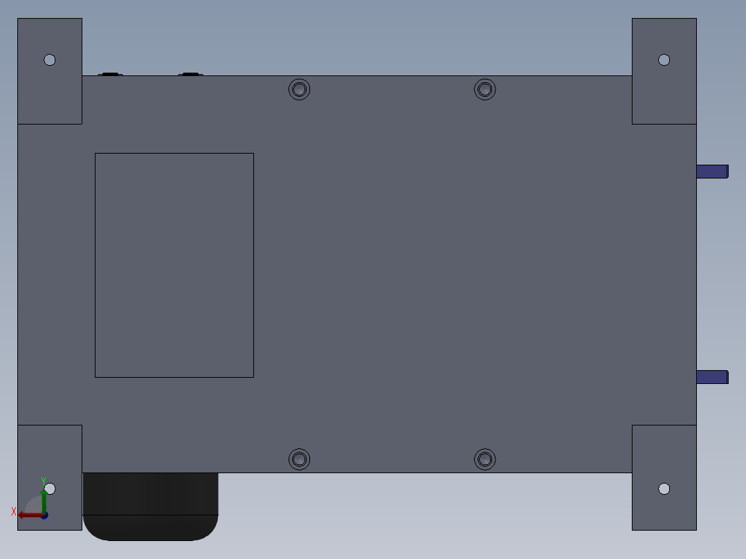D420精密冲切机后视图