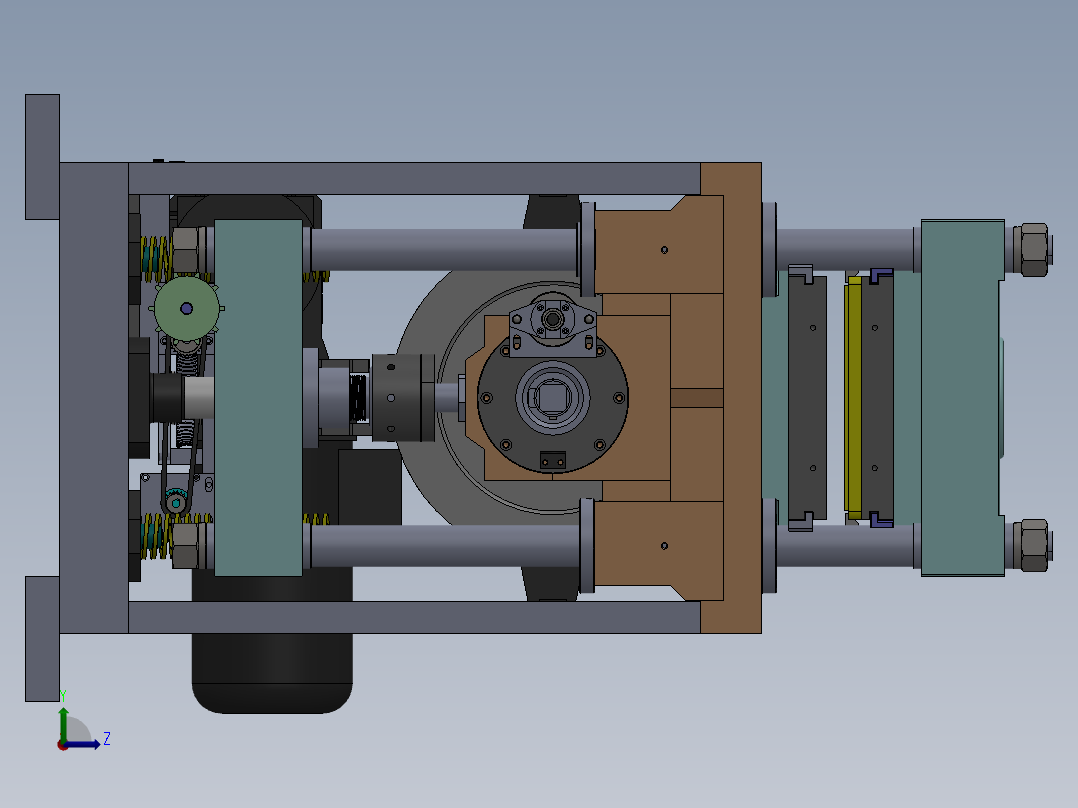 D420精密冲切机左视图