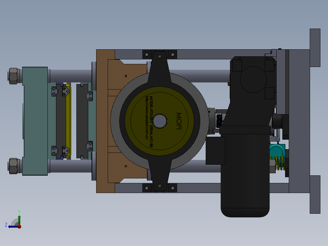 D420精密冲切机右视图