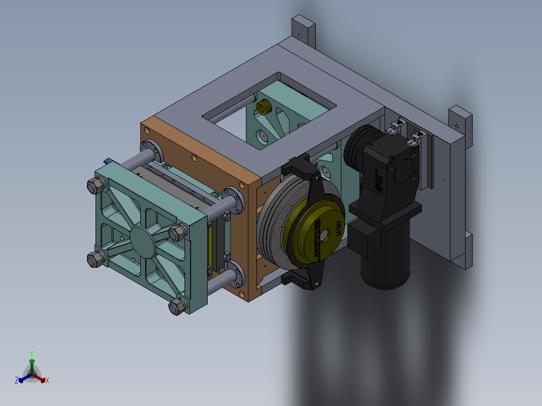 D420精密冲切机正等轴测图