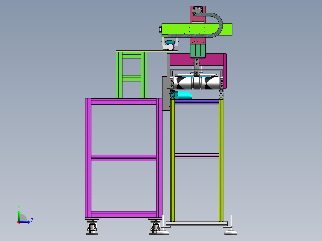 2022.09月-流水线检测机设备sw18可编辑左视图
