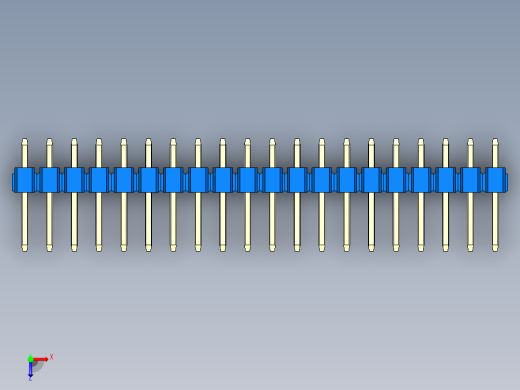 彩色公头100mil（2.54mm）系列-DS1021_blue_1x20p_100mil_Type1_rev1.0俯视缩略图