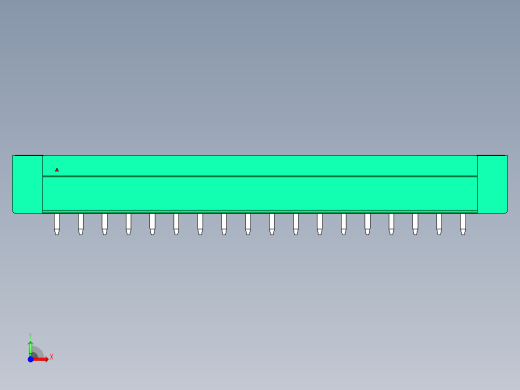 DEGSON 15EDG（公头） 3.81mm 螺钉锁紧，插拔式接线端子 FullPack-15EDGVM-3.81-18P-14-00AH前视缩略图