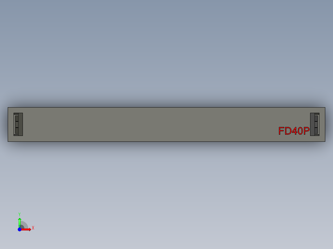 FDC-40 ( DS1018-2.54-40 )前视图