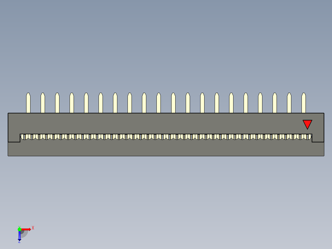 FDC-40 ( DS1018-2.54-40 )俯视图