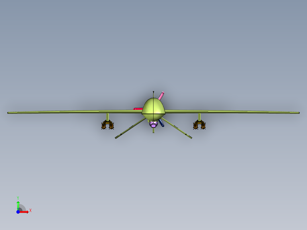 通用原子公司捕食者前视图
