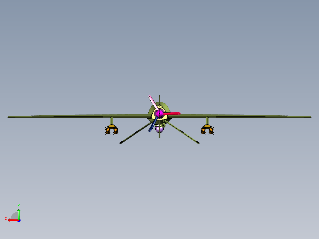 通用原子公司捕食者后视图