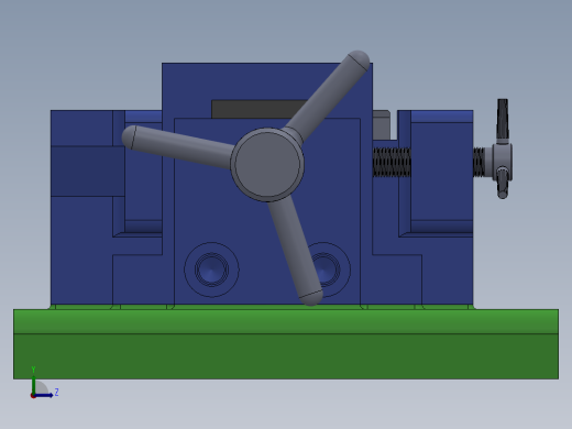 气门摇臂轴支座加工工艺及铣下底面夹具设计【含三维SolidWorks和UG】【原创】左视缩略图