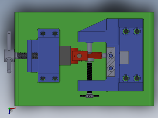气门摇臂轴支座加工工艺及铣下底面夹具设计【含三维SolidWorks和UG】【原创】俯视缩略图