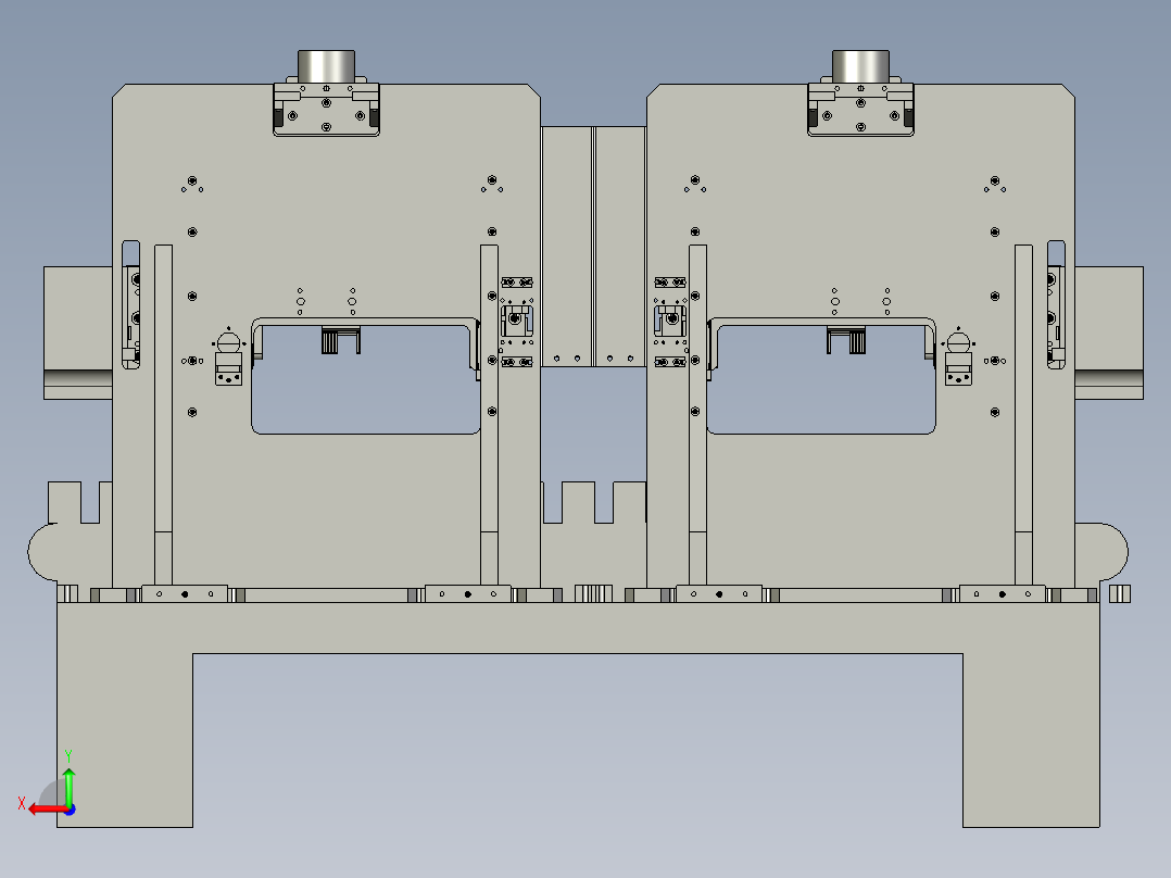 方板壳子设备后视图