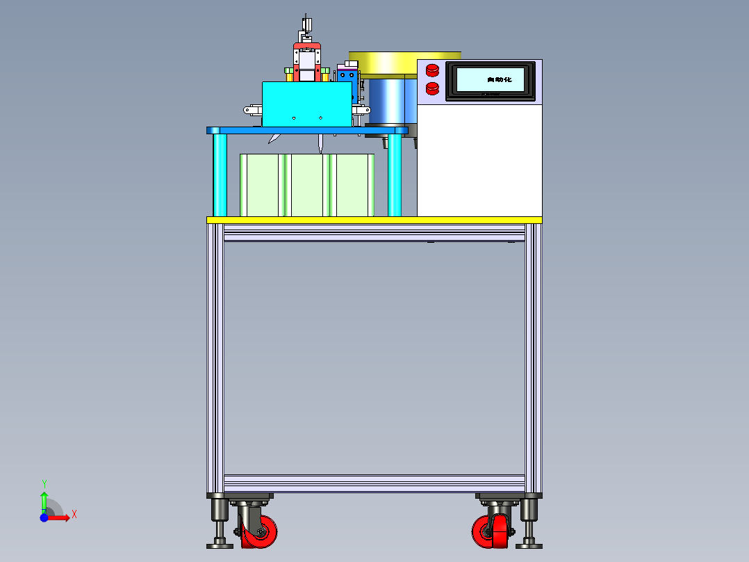 电阻片检测机（STEP格式）前视图