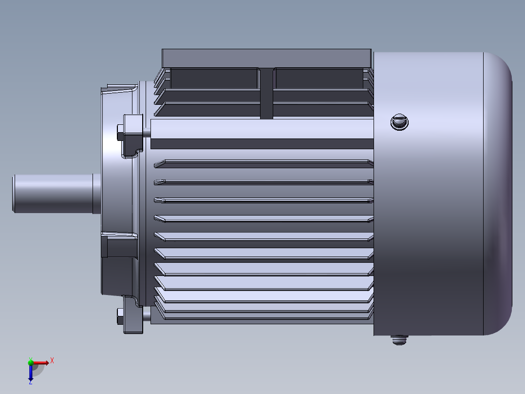 电机模型俯视图